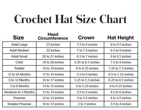 Prada hat size chart